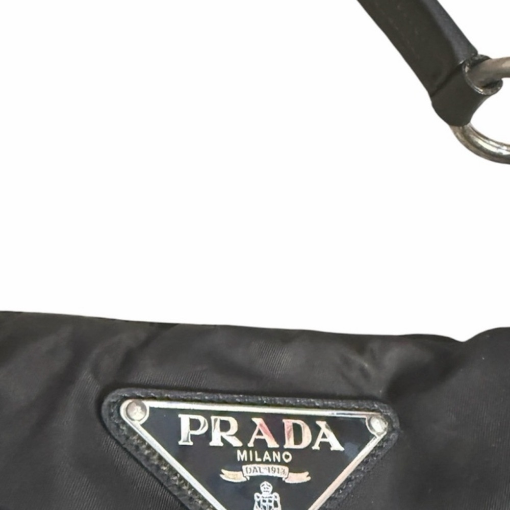 Prada black Tessuto nylon hobo shoulder bag - Picture 6 of 8